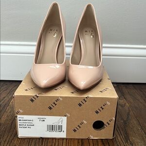 Mix No. 6 Nude Patent Heels
